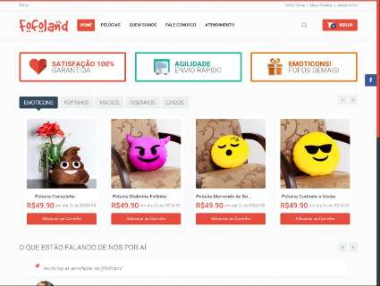 Empreendedores apostam em loja virtual de pelúcias de emoticons