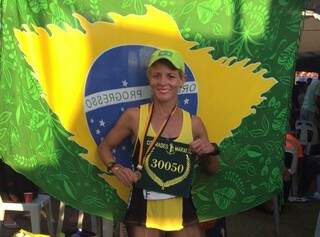 Ana Márcia Borges conquistou o título &quot; Green Number”, em ultra-maratona disputa na Africa do Sul (Foto: Divulgação)