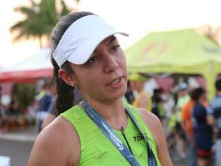 Thaís Paes, primeiro lugar na corrida feminina. (Foto: Marcos Ermínio). 