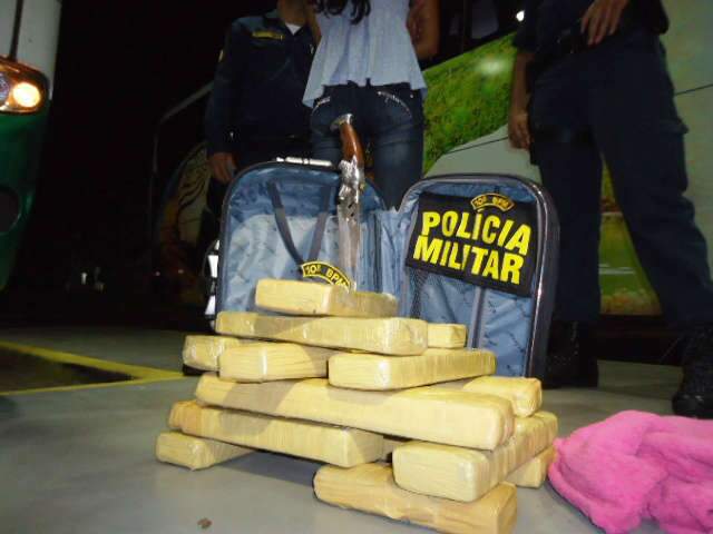  Adolescente de 16 anos &eacute; apreendida ao tentar levar maconha para Mato Grosso   