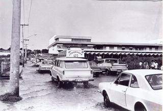 Rodoviária de Campo Grande no fim da década de 1970. (Fotos: Roberto Higa / Arquivo Público de MS)