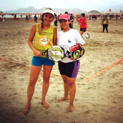 Dupla feminina de MS leva o ouro em torneio de Beach Tennis em Santos