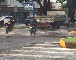 Município de Ponta Porã teve chuva na tarde desta terça-feira (Foto: Lucimar Couto )