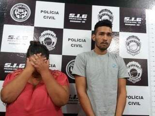 Danielly e Bruno foram presos no dia 27 de abril acusados de assaltos em Dourados (Foto: Dourados News)