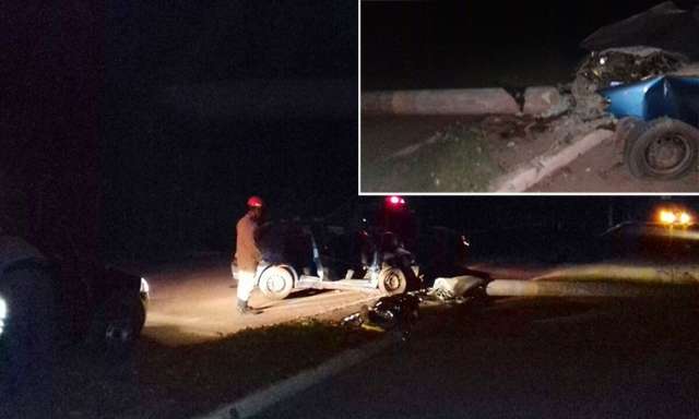 Condutor bate ve&iacute;culo em poste de energia e passageiro morre no local