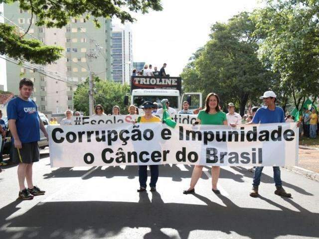 Nas ruas, seis mil protestam em apoio &agrave; Lava Jato e contra o Congresso