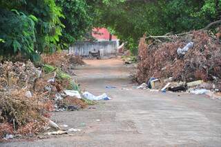 No Marcos Roberto, lixo está há dias nas ruas.