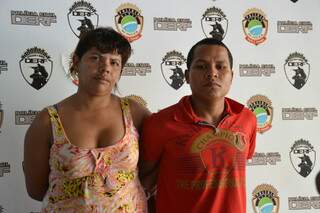 Naldir e Ester foram presos na Derf e serão levados para o presídio. (Foto:Luciana Brazil)