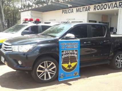 Camionete roubada em sequestro &eacute; recuperada a caminho da fronteira 
