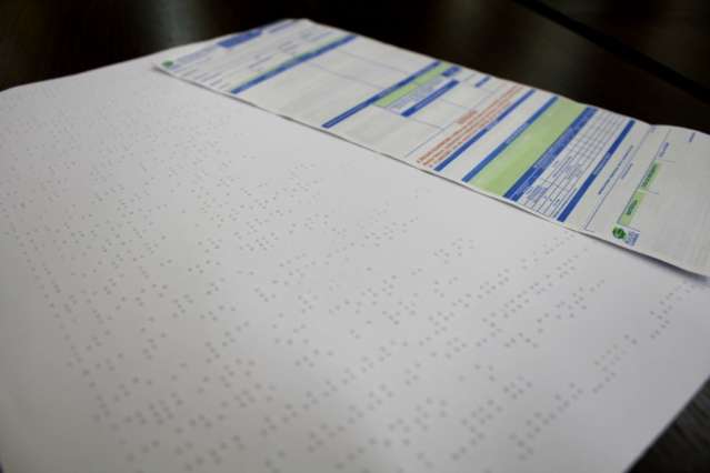 &Aacute;guas vai entregar conta de &aacute;gua em Braille na Capital