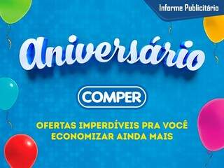 No aniversário, Comper ajuda cliente a pagar conta ou dá crédito para celular