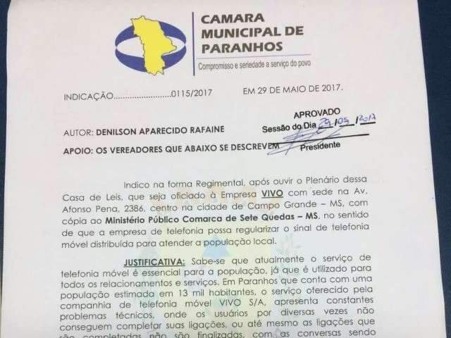 Sem sinal e internet, popula&ccedil;&atilde;o faz abaixo-assinado contra operadoras