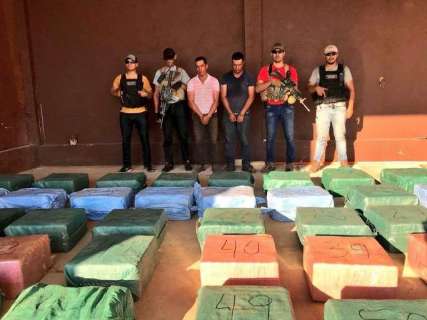 Senad paraguaia apreende uma tonelada de cocaína de facções brasileiras