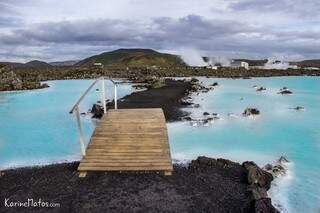 Famosa Blue Lagoon, Islândia. (Foto: Karine Matos)