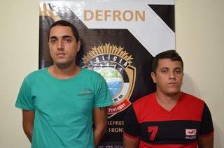 Maycon e Paulo foram presos em flagrante. (Foto: Sidnei Bronka/94 Fm Dourados)
