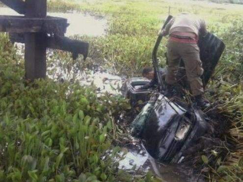 Acidente em ponte da Estrada Parque matou jovens de 21 e 28 anos 