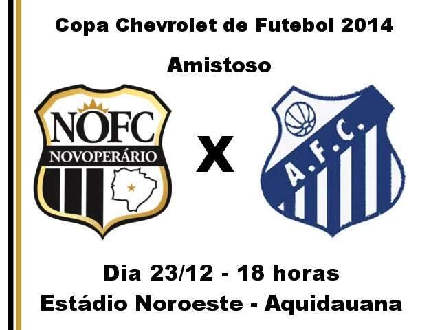 Aquidauanense e Novoper&aacute;rio se enfrentam em amistoso na pr&oacute;xima 2&ordf; feira