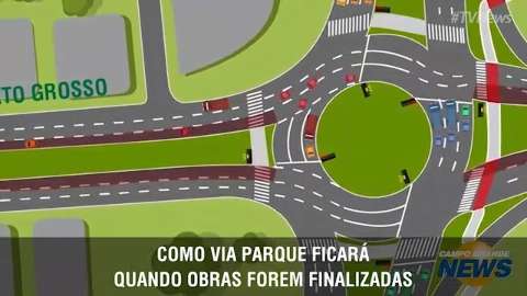 Simulação da rotatória da Via Parque feita pela TV News foi vídeo mais visto