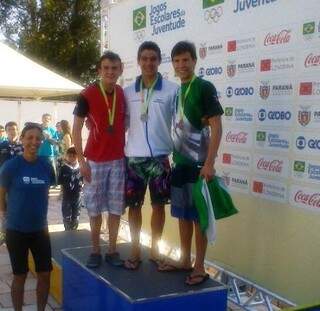 Nadador campo-grandense faturou três medalhas de Ouro. (Foto:Divulgação/Fundesporte)
