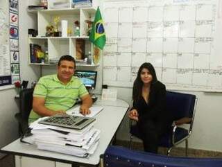 Pres. Sinttel, Rafael Gonzales e Camila Batista da Inovare MS - Foto divulgação