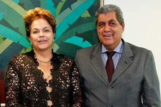 Dilma pediu a elaboração do estudo durante reunião ontem (12) com Puccinelli (Foto: Roberto Stuckert Filho/PR)