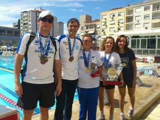 Delegação sul-mato-grossense faturou 14 medalhas na Copa Brasil Masters, em Porto Alegre (Foto: Divulgação)