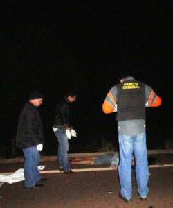  Homem morre ap&oacute;s ser atropelado por van na MS-276 em F&aacute;tima do Sul