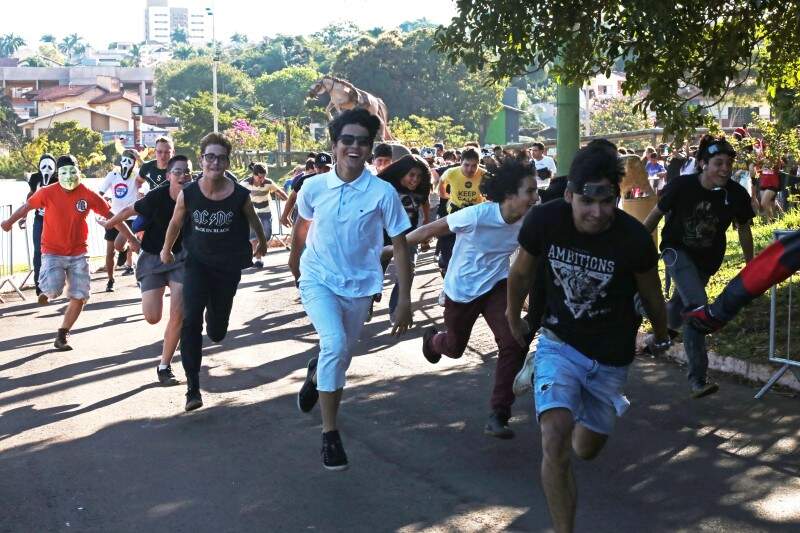 Pessoa Correndo Correndo E Tentando Ter Sucesso Em Desafios Da