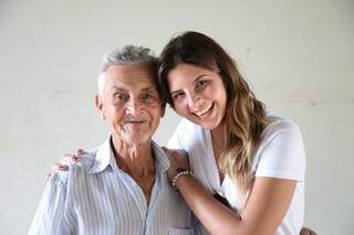 Marina foi pessoalmente dar um abraço e contar sobre as doações para Baiano. (Foto: Fernando Antunes)