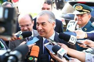 Governador Reinaldo Azambuja afirmou hoje que vai se reuniu com presidente da Petrobras em março, para discutir situação do gás natural. (Foto: Marcos Ermínio)