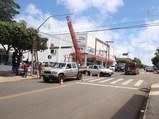 Semáforos começaram a ser instalados em Bonito (Foto: Jabuty)