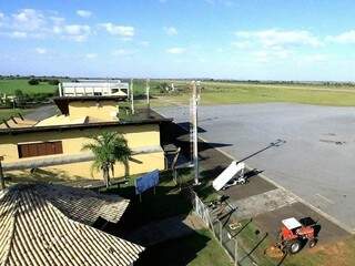 Aeroporto de Bonito visto de cima. (Foto: Divulgação/Prefeitura de Bonito).