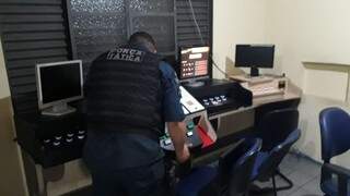 Polícia Militar apreendeu 18 máquinas Foto: Divulgação 1º BPM)