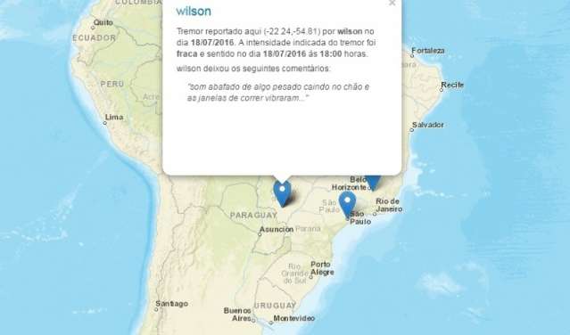 Sem registro oficial, suposto tremor de terra continua sendo mist&eacute;rio