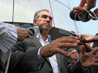 Governador do Estado, Reinaldo Azambuja, PSDB,
durante entrevista. (Foto: Saul Schramm/Arquivo).