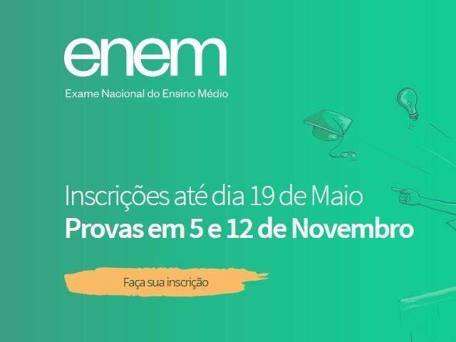 Estudantes tem at&eacute; sexta-feira para se inscrever no Enem 2017