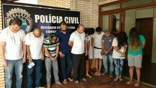 Justiça negou pedido de liberdade de dois dos 12 integrantes da quadrilha (Arquivo/Divulgação Polícia Civil