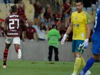 Bruno Henrique celebra gol contra o Cruzeiro (Foto: Alexandre Vidal/Flamengo)