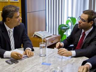 Prefeito se reuniu em Brasília com o novo ministro do Trabalho(Foto: Divulgação/Clodoaldo Silva)