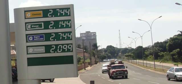  Pre&ccedil;o do &aacute;lcool cai quase R$ 0,50 e gasolina R$ 0,15 em Campo Grande