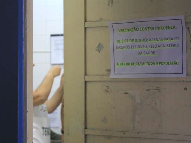Em MS, 30 munic&iacute;pios ficam abaixo da meta de vacina&ccedil;&atilde;o contra gripe