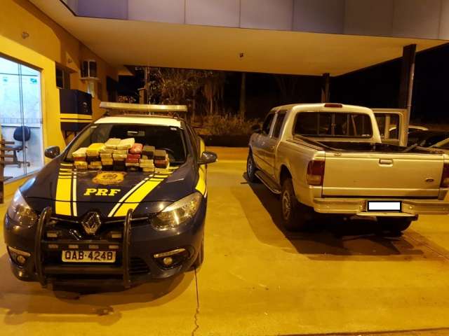 PRF apreende 34 quilos de coca&iacute;na pura em Ford Ranger 