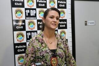 Delegada Ana Cláudia Medina, da 1ª DP. (Foto: Marcelo Victor)