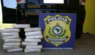 Cocaína apreendida pela PRF. (Foto: Divulgação/PRF)