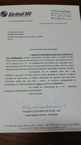 M&eacute;dicos d&atilde;o ultimato a prefeitura e amea&ccedil;am entrar em greve