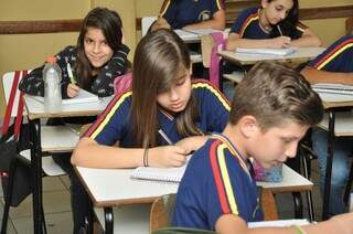A escola obteve uma das notas mais altas do país na avaliação do Ideb. (Foto: Marcelo Calazans)