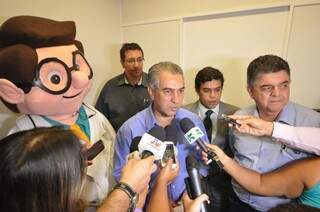 Governador durante evento realizado na manhã desta quarta-feira, na sede da governadoria. (Foto: Marcelo Calazans)