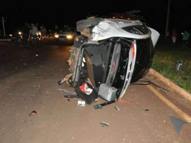  Jovem fica ferido em capotamento na MS-134 em Bataypor&atilde;