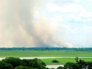 Pantanal é atingido por incêndios. (Foto: Diário Corumbaense)