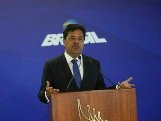 Ministro durante discurso em Brasília nesta quarta-feira (17) (Foto: Antonio Cruz/Agência Brasil)